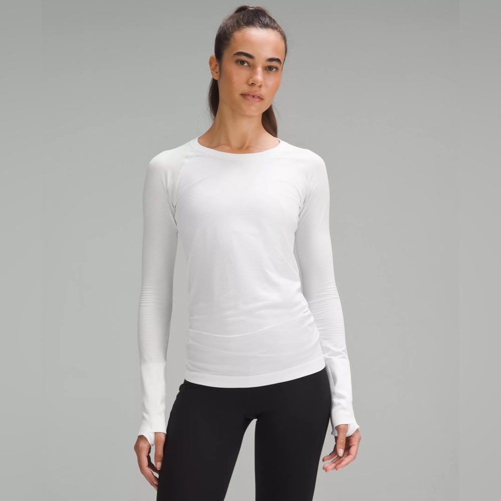 White long sleeve swiftly tech shirt